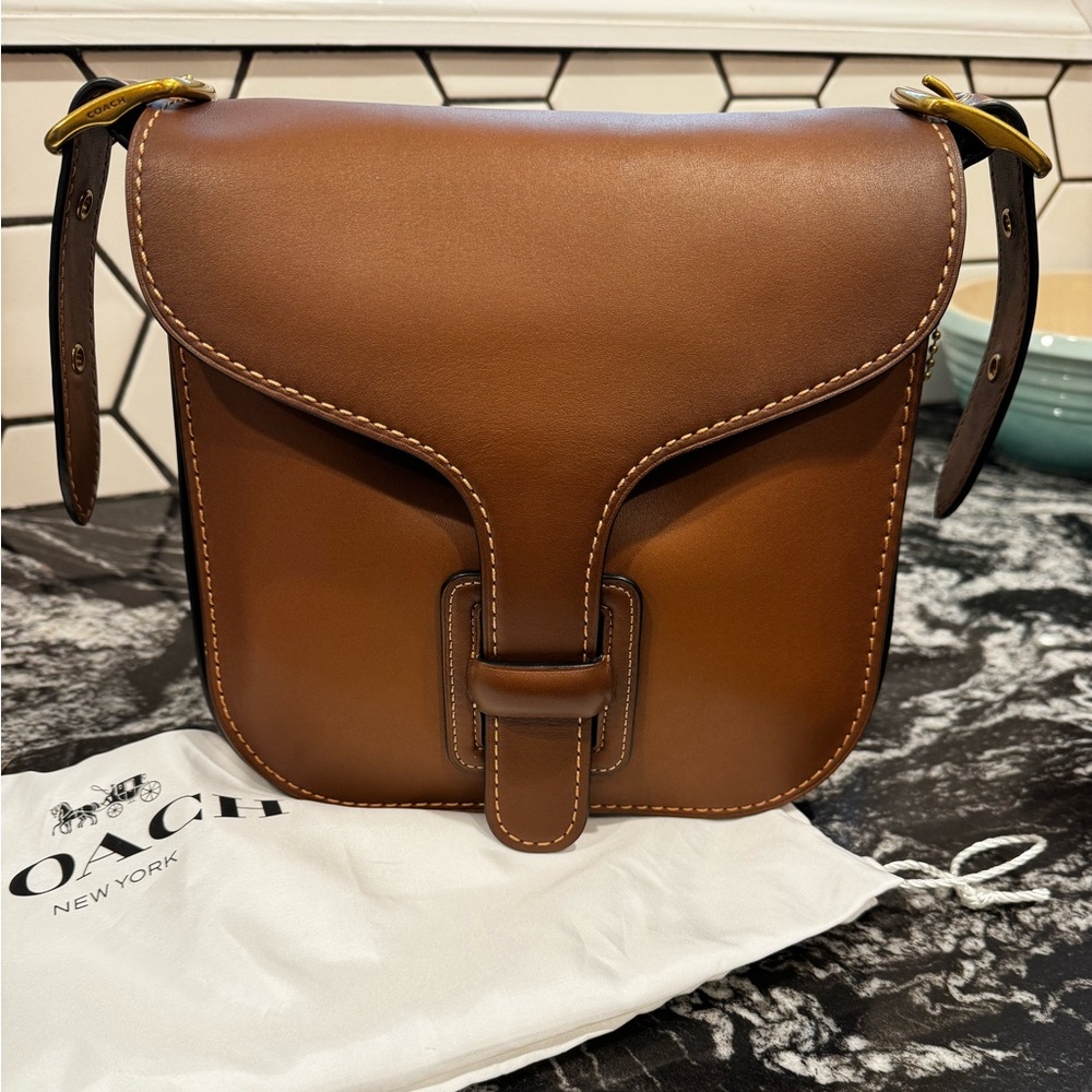 Coach Courier Leather Crossbody Bag
